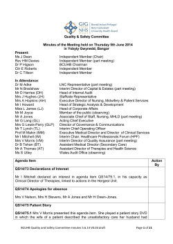 Item QS14_108 Minutes QS 5.6.14 v.03 draft incl JD amends and