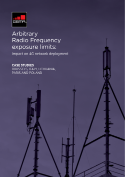 Arbitrary Radio Frequency Exposure Limits &mdash; Impact on 4G