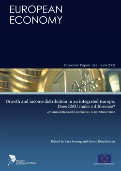 growth and income distribution in an integrated Europe