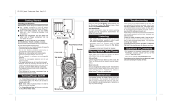 Getting Started Turning Power On/Off Speaking Listening Playing