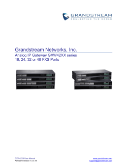 Grandstream Multi Port FXS Gateway GXW400x