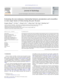 Evaluating the non-stationary relationship between precipitation and