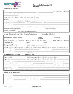 Espa&ntilde;ol - Prestige Urgent Care Center