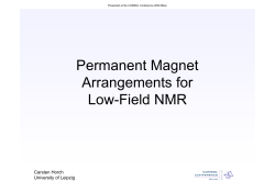 Permanent Magnet Arrangements for Low