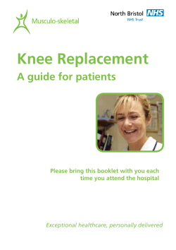 Knee Replacement - North Bristol NHS Trust