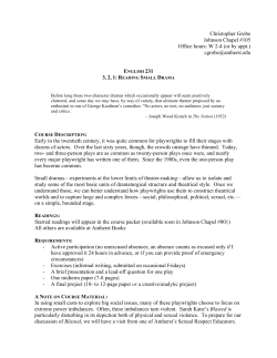 syllabus - Christopher Grobe