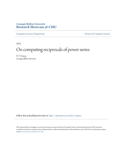 On computing reciprocals of power series