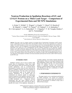 Neutron Production in Spallation Reactions of 0.9- and 1.5