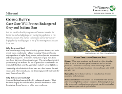 Bat Cave Gate Installation Factsheet 4.16.2012