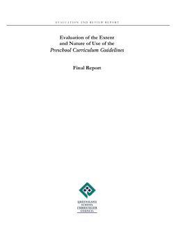 Evaluation of of the Extent and nature of Use of the