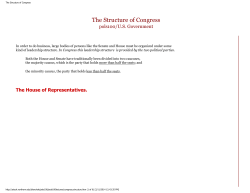 The Structure of Congress