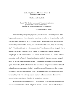 On the Significance of Death in Research