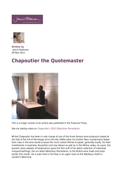 Chapoutier the Quotemaster