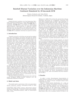 Rainfall Diurnal Variation over the Indonesian Maritime Continent