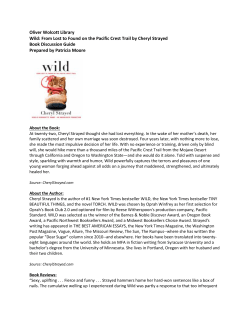 Oliver Wolcott Library Wild: From Lost to Found on the Pacific Crest
