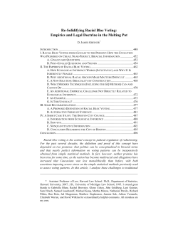 Re-Solidifying Racial Bloc Voting