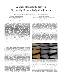 A Study of Similarity between Genetically Identical Body Vein Patterns