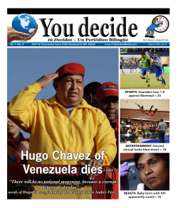 Hugo Chavez of Venezuela dies> page 23