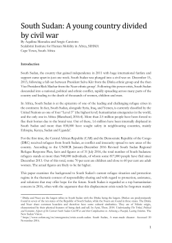 South Sudan: A young country divided by civil war