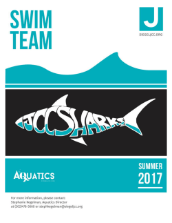 the Swim Team Info Packet