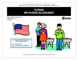 10566 we pledge allegiance - The Described and Captioned Media