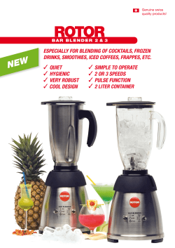 quiet / hygienic / very robust / cool design especially for