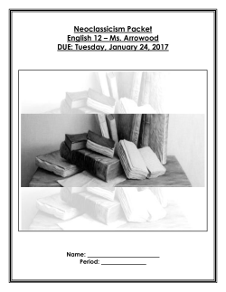 Neoclassicism Unit Packet