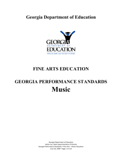 Music - Georgia Standards