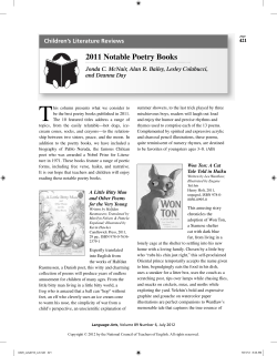 2011 Notable Poetry Books