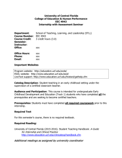 University of Central Florid - UCF College of Education and Human