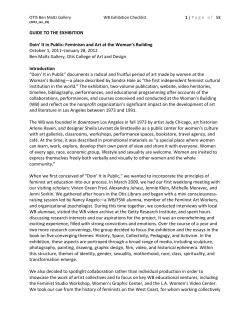 GUIDE TO THE EXHIBITION Doin` It in Public