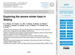 Exploring the severe winter haze in Beijing