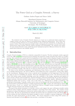 The Power Grid as a Complex Network: a Survey