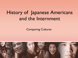 History of Japanese Americans and the Internment