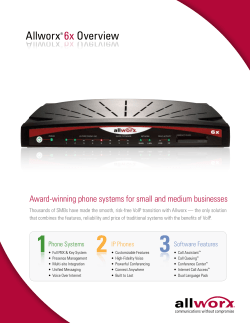 Allworx 6X Brochure