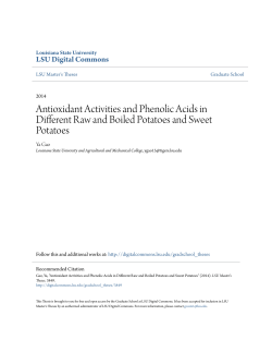 Antioxidant Activities and Phenolic Acids in Different Raw and