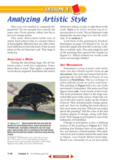 Analyzing Artistic Style