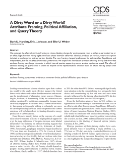 A Dirty Word or a Dirty World? Attribute Framing