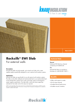 Rocksilk&reg; EWI Slab
