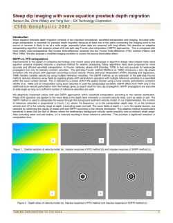 Steep dip imaging with wave equation prestack depth