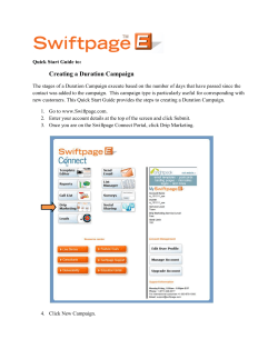 Creating a Duration Campaign