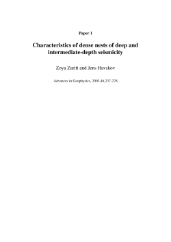 Characteristics of dense nests of deep and intermediate