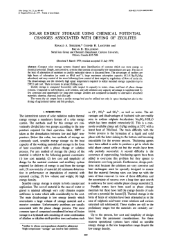 solar energy storage using chemical potential changes associated