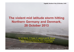 The violent mid latitude storm hitting Northern Germany
