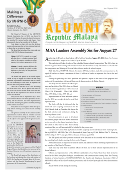 The Alumni Republic Malaya (Issue 2)