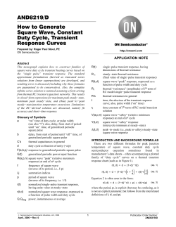 AND8219/D How to Generate Square Wave, Constant