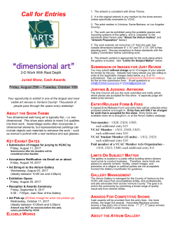 dimensional art - Ventura County Arts Council