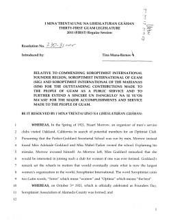 I MINA`TRENT AI UNU NA LIHESLATURAN