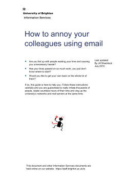 How to annoy your colleagues using email - Staffcentral