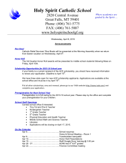 Holy Spirit Catholic School | Great Falls, Montana